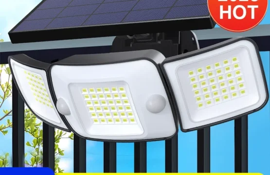 1200LM พลังงานแสงอาทิตย์สําหรับโคมไฟพลังงานแสงอาทิตย์กลางแจ้งแสงแดด Motion Sensor Light รีโมทคอนโทรลกันน้ํา Garden Street Wall YARD โคมไฟ 1