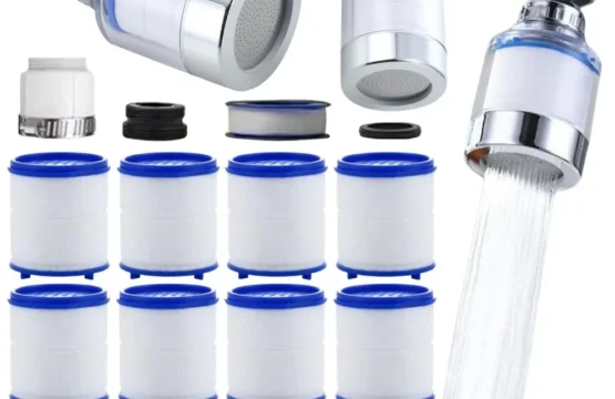 องค์ประกอบตัวกรองก๊อกน้ําเครื่องกรองน้ําขจัดคลอรีนอะแดปเตอร์ก๊อกน้ําโลหะหนักผ้าฝ้าย PP กรองสําหรับห้องครัวห้องน้ํา