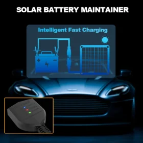 แผงโซลาร์เซลล์ OYMSAE 30W 12V ชาร์จไฟแบบพกพา สำหรับชาร์จและบำรุงรักษาแบตเตอรี่รถยนต์ เรือ และรถยนต์ 3