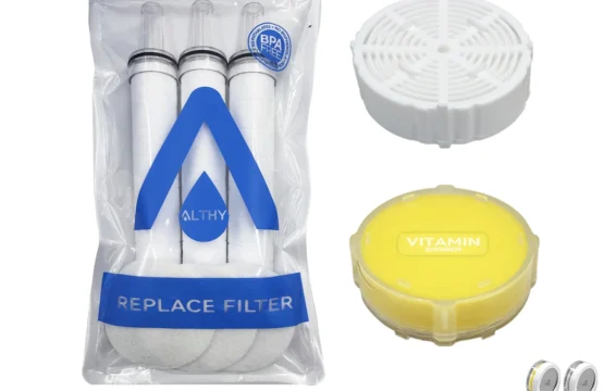 ALTHY SFH70 & SFH70VC การเปลี่ยนไส้กรอง, PP conton, แคลเซียมซัลไฟต์, ตัวกรองวิตามินซีลดคลอรีนโลหะหนัก, น้ําละลาย 1