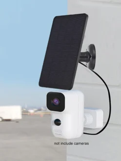 แผงโซลาร์เซลล์ 10W 5V สำหรับกล้องวงจรปิดไร้สายกลางแจ้ง ieGeek ชุดแผงโซลาร์เซลล์กันน้ำ ที่ชาร์จพลังงานแสงอาทิตย์ พอร์ต DC5521/USB-C 5