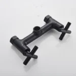 ติดผนังก๊อกน้ำห้องครัวฤดูใบไม้ผลิมือถือSpoutร้อนเย็นน้ำKitchen Tap MatteสีดำดึงRoationอ่างล้างจานTapเครน 5