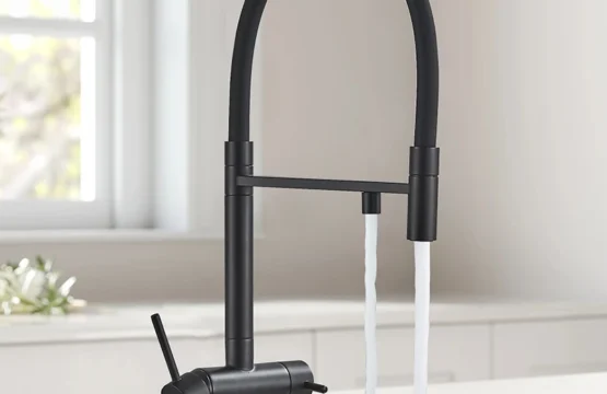 กรองก๊อกน้ําห้องครัว Dual Spout กรองก๊อกน้ําดึงสเปรย์ 360 หมุนน้ํา 3 วิธีอ่างล้างจานห้องครัว 1