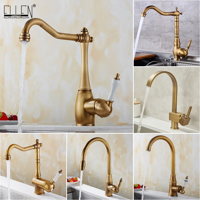 Antique Bronze ก๊อกน้ําห้องครัว 360 หมุนหมุนก๊อกน้ําร้อนน้ําเย็น Tap Mixer ก๊อกน้ําอ่างล้างจาน ELK331 1 Antique Bronze ก๊อกน้ําห้องครัว 360 หมุนหมุนก๊อกน้ําร้อนน้ําเย็น Tap Mixer ก๊อกน้ําอ่างล้างจาน ELK331 1