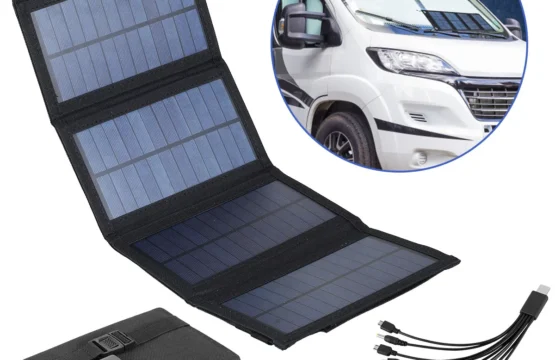 แผงโซลาร์เซลล์คริสตัลซิลิคอน 100W แบบพับได้ เครื่องชาร์จพกพา IP65 กันน้ำ เครื่องชาร์จพลังงานแสงอาทิตย์แบบ USB น้ำหนักเบา สำหรับใช้งานกลางแจ้ง 1