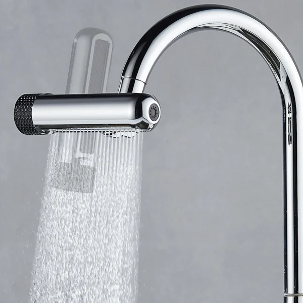 ใหม่ 6 โหมดก๊อกน้ําห้องครัวน้ําตก Spout Splash-Proof Universal 360 °   เครื่องเติมอากาศแบบหมุนได้ Multi-Function Faucet Spout Extender 1