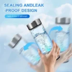 ถ้วยน้ําที่อุดมด้วยไฮโดรเจนแบบพกพาไฟฟ้าเครื่องกําเนิดน้ําที่อุดมด้วยไฮโดรเจนขวดไทเทเนียมคุณภาพกรองการดูแลสุขภาพถ้วยน้ํา USB 2