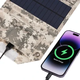100W 80W แผงพลังงานแสงอาทิตย์แบบพับได้ 6 พับ,10Wh USB 5V DC Solar Charger, แบบพกพา Power Bank สําหรับตั้งแคมป์เดินป่ากลางแจ้ง 6