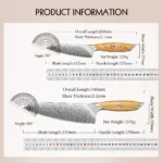 HEZHEN 1PC หรือ 2PC ชุดมีด 73 ชั้นเหล็กดามัสกัสผงเหล็ก Core Sharp มีดครัว Olive ไม้ Handle ของขวัญกล่อง 2