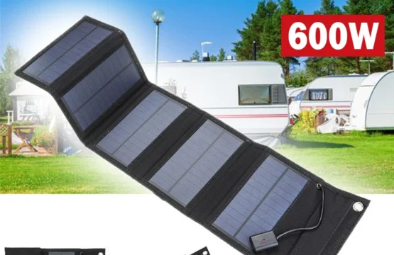แผงโซลาร์เซลล์พับได้ 600W สำหรับชาร์จโทรศัพท์มือถือ 5V แผงโซลาร์เซลล์แบบ USB พาวเวอร์แบงค์สำหรับโทรศัพท์มือถือ ใช้สำหรับตั้งแคมป์และกรณีฉุกเฉิน 1