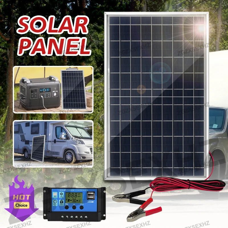 10W 12V แผงพลังงานแสงอาทิตย์กลางแจ้งแบบพกพา USB Power ชาร์จ Polycrystalline Solar Generator Solar Cell สําหรับ Home Lighting Camp 1 10W 12V แผงพลังงานแสงอาทิตย์กลางแจ้งแบบพกพา USB Power ชาร์จ Polycrystalline Solar Generator Solar Cell สําหรับ Home Lighting Camp 1