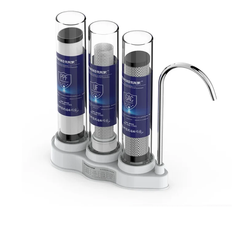 ภายใต้ระบบกรองน้ำในอ่างล้างจานพร้อมก๊อกน้ำ3ขั้นตอนตัวกรองน้ำ claryum ครัว0.01ไมครอนตัวกรอง99% คลอรีน 1