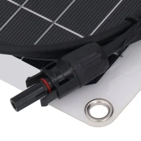 20W 18V แผงพลังงานแสงอาทิตย์แบบยืดหยุ่น Monocrystalline Solar Charge Board สําหรับ 12V แบตเตอรี่กล้องรักษาความปลอดภัย Off Grid Application 4