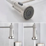 แปรงทำความสะอาดก๊อกน้ำห้องครัว360หมุนน้ำกรอง Tap ทองเหลืองกรอง Crane Dual โหมด Sprinkler Hot Cold Mixer Tap 4