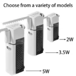 เงียบ 5 W Aquarium Fish TANK ตัวกรอง 6 In 1 Water Purification ปั๊มหมุนเวียน Aeration ถังขนาดเล็กกรองน้ําปั๊ม 2W 5