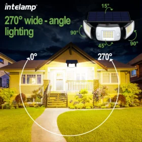 1200LM พลังงานแสงอาทิตย์สําหรับโคมไฟพลังงานแสงอาทิตย์กลางแจ้งแสงแดด Motion Sensor Light รีโมทคอนโทรลกันน้ํา Garden Street Wall YARD โคมไฟ 3
