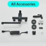 ก๊อกน้ําห้องครัวพร้อม Bidet ก๊อกน้ําร้อนและเย็นพับน้ํา Spout สเปรย์มือเล็กๆปกปิดติดตั้ง KITCHEN TAP SINK Crane 4