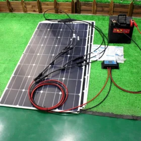 12v 100w 200w 300w ประสิทธิภาพสูง Monocrystalline Solar Cell ชุดแผงพลังงานแสงอาทิตย์ที่มีความยืดหยุ่นสําหรับแบตเตอรี่ 12 โวลต์ 2