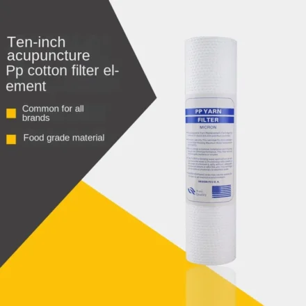 เข็มเจาะผ้าฝ้าย Pp 5 ไมครอน 10 นิ้วไส้กรองเหมาะสําหรับอุปกรณ์การกรองหลักเครื่องกรองน้ําในครัวเรือน 1