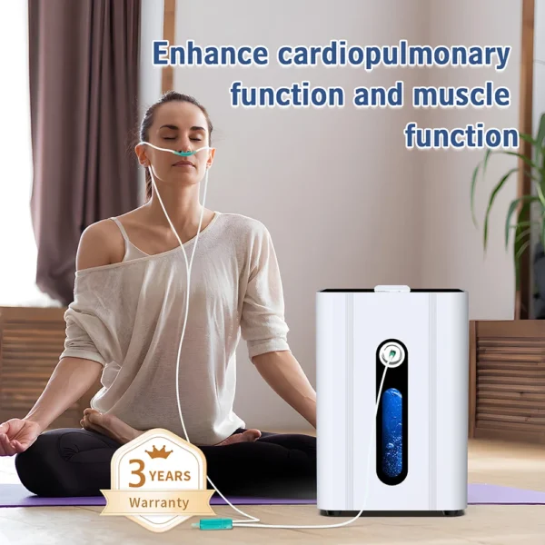 Suyzeko บํารุงฟื้นฟูเปลี่ยนสีผมพร้อมเคลือบเงาผมในขั้นตอนเดียวสีผมติดทนนาน 2 เดือนลดการหลุดร่วงของเส้นผมปลอดภัยไร้สารไฮโดรเจน Inhaler 150ML ความบริสุทธิ์สูง PURE H2 Therapy Machine โมเลกุลไฮโดรเจนเครื่องสูดดดมน้ํา Ionizer & Purifier 1