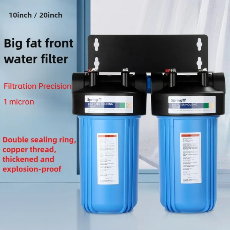 ระบบกรองน้ำทั้งบ้าน พร้อมไส้กรองตะกอน PP ช่วยลดธาตุเหล็ก ตะกั่ว คลอรีน กลิ่น  ขนาดทางเข้า/ออก 1 นิ้ว 1