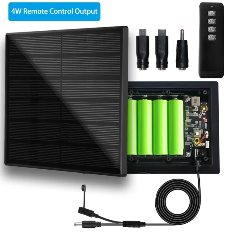 แผงโซลาร์เซลล์ 4W กันน้ำ ไมโครเอาต์พุต 5V 6V 9V 12V ชาร์จแบตเตอรี่ 18650 ใช้กลางแจ้ง สำหรับไฟ LED 4G WIFI RAK LoRa 1