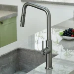 ก๊อกน้ำห้องครัวแบบดึงออกได้ สีโรสโกลด์ขัดเงา น้ำร้อนน้ำเย็น ฟังก์ชั่นหลากหลาย 4