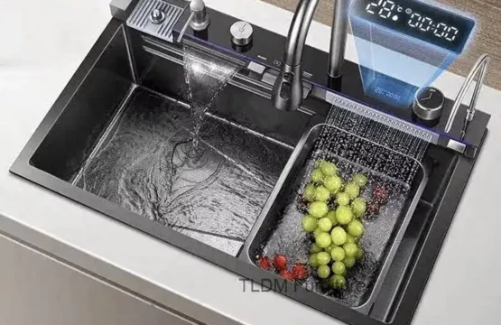 อ่างล้างจานอัจฉริยะอเนกประสงค์สำหรับร้านอาหาร พร้อมหน้าจอดิจิตอลทันสมัย อ่างโลหะสำหรับบ้านเช่า 1