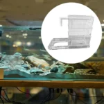 กล่องกรองน้ำตู้ปลาแบบหยดน้ำหลายชั้น เพิ่มการไหลเวียนของน้ำ ถังกรองน้ำแบบใส อุปกรณ์กรองน้ำสำหรับตู้ปลา ระบบกรองน้ำด้านบนตู้ปลา 3