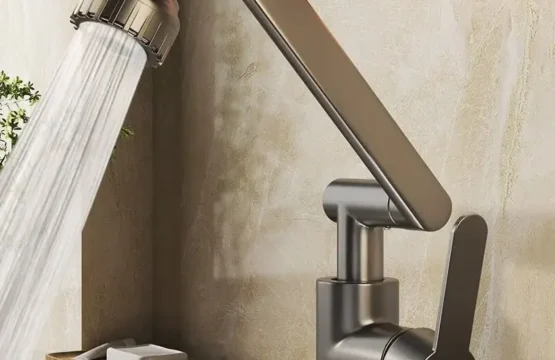 ก๊อกน้ำแบบหมุนได้สองโหมด อเนกประสงค์ แขนกล สำหรับอ่างล้างหน้า ห้องครัว ห้องน้ำ น้ำร้อนน้ำเย็น อ่างล้างหน้าในครัวเรือน อ่างล้างหน้า อ่างล้างจาน 1