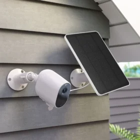 1-3PCS 10W 5V แผงชาร์จพลังงานแสงอาทิตย์ 9.8ft สายชาร์จพลังงานแสงอาทิตย์สําหรับ Arlo Pro 5S/4/3 Floodlight Security กล้อง 4