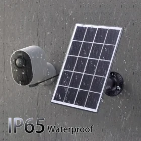 5V 10W กล้องแผงโซลาร์เซลล์เครื่องชาร์จ IP65 กล้องรักษาความปลอดภัยกันน้ำแผงโซลาร์เซลล์ 360 ° ตัวยึดติดผนังแบบปรับได้สำหรับอาร์โล อัลตร้า/อัลตร้า 2 3