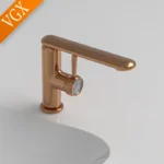 ก๊อกน้ำห้องน้ำหรู VGX ก๊อกผสมอ่างล้างหน้า ก๊อกน้ำอ่างล้างหน้าแบบ Gourmet ก๊อกน้ำร้อนน้ำเย็น ทองเหลือง โครเมียม ดำ ทองขัดเงา 2