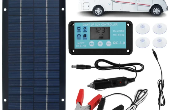 แผงโซลาร์เซลล์ 30 วัตต์ กันน้ำ สำหรับชาร์จโทรศัพท์ รถบ้าน รถยนต์ เครื่องเล่น MP3 แท็บเล็ต ใช้กลางแจ้ง สำรองพลังงานแบตเตอรี่ 1