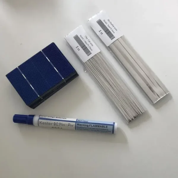 ALLMEJORES 50 ชิ้น 78 มิลลิเมตร x 52 มิลลิเมตรพลังงานแสงอาทิตย์สำหรับ DIY 12 โวลต์ 24 โวลต์แผงเซลล์แสงอาทิตย์โมดูล + ลวดบัดกรีชุด 1