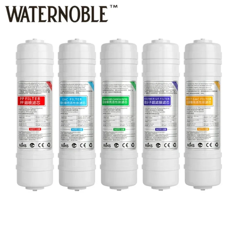 Waternoble 10 นิ้ว Quick Connect ชุดตลับกรอง 3/8 นิ้วพอร์ตประสิทธิภาพสูงเครื่องกรองน้ําสําหรับ Home & Office 1