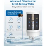 ไส้กรองน้ำ 3 ชิ้น สำหรับระบบกรองน้ำ Brita แบบติดก๊อก ไส้กรองคาร์บอนกัมมันต์ อุปกรณ์ครัว สีขาว 2