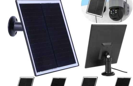20W 5V Shingled Solar Panel Micro USB & USB-C Port Solar Panel Charger IP65 Waterproof Solar Charging Panel for Security Camera 1