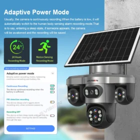 กล้อง LS VISION ซูมออปติคอล 10 เท่า 20MP 4G Wifi พลังงานแสงอาทิตย์ กล้องภายนอกอาคาร 3 จอ 3 PTZ 360 °   กล้องเฝ้าระวัง IP ติดตามอัตโนมัติ V380 โปร 6