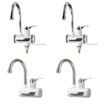 ก๊อกน้ำร้อนไฟฟ้า ปรับอุณหภูมิได้ เครื่องทำน้ำอุ่นแบบไม่ใช้ถัง ดิจิตอล ให้ความร้อนเร็ว สำหรับห้องครัวและห้องน้ำ 2