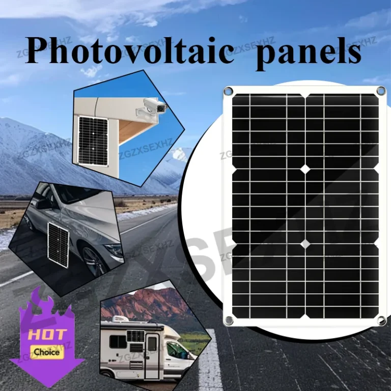 ชุดโซลาร์เซลล์ครบชุด 2000W พร้อมคอนโทรลเลอร์ 24VUSB แผงโซลาร์เซลล์แบบยืดหยุ่น สะดวกและใช้งานได้จริงสำหรับบ้าน การตั้งแคมป์กลางแจ้ง รถบ้าน 1