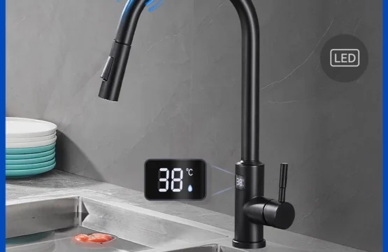 สมาร์ทดิจิตอล Touch ก๊อกน้ําอ่างล้างจานสแตนเลสร้อนเย็นอ่างล้างจาน Tap Touch บนดิจิตอลดึงออกก๊อกน้ําห้องครัว 1