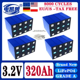 แบตเตอรี่ LiFePO4 3.2V แบบชาร์จได้ 360Ah 340ah 320Ah เหมาะสำหรับระบบพลังงานแสงอาทิตย์ DIY 12V 24V 48V สำหรับรถบ้าน เรือ ไม่มีภาษี 3