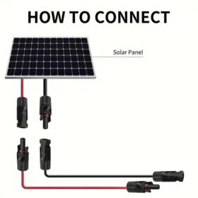 1 คู่สีแดงและสีดําปลายคู่พลังงานแสงอาทิตย์สายเชื่อมต่อ 2-10 เมตร 4mm2/6mm2 แผงพลังงานแสงอาทิตย์สายพลังงานแสงอาทิตย์ลวด 3