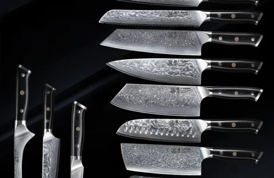 F. YOUNG Professional มีดครัวเหล็กดามัสกัสญี่ปุ่นมีดเชฟเครื่องตัด Sashimi ยูทิลิตี้ผลไม้ทําอาหารเครื่องครัว 1
