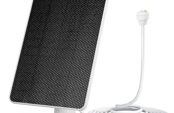 IP65ที่ชาร์จในแผงโซล่า10W 5V ที่ชาร์จแสงอาทิตย์กันน้ำพร้อมที่ติดผนังแบบปรับได้สำหรับ Google Nest CAM กล้องความปลอดภัยในบ้าน 1