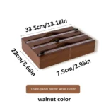 1 PC KITCHEN Wrap พร้อมฟอยล์ & Cling เครื่องตัดฟิล์มกล่อง,ไม้ไผ่สดถุงตัด, ถังขยะและถุงพลาสติกไม้ ST 3