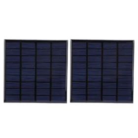 2W แผงพลังงานแสงอาทิตย์ Polysilicon แผงพลังงานแสงอาทิตย์ DC9V 2W อีพ็อกซี่แผงพลังงานแสงอาทิตย์ Polysilicon แบตเตอรี่ของเล่นโมดูล 100 ซม. 2