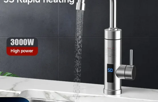 เครื่องทำน้ำอุ่นเครื่องทำน้ำอุ่นไม่มีถังสแตนเลสสตีล220V, ทำน้ำร้อนในห้องครัวใช้ในห้องน้ำ 1