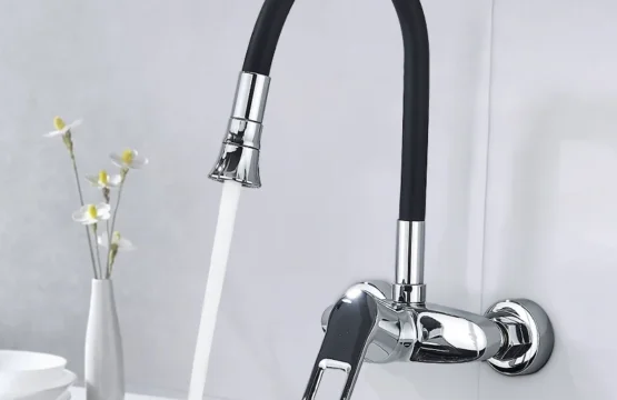 ติดผนังร้อน/เย็นก๊อกน้ําห้องครัวท่อยืดหยุ่นเดี่ยว 360 หมุนก๊อกน้ํา Stream/ฝักบัว 2 วิธี Sprayer หัว 1